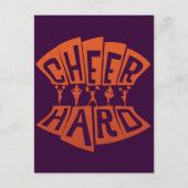 CHEER HARD POSTKARTE (Vorderseite)