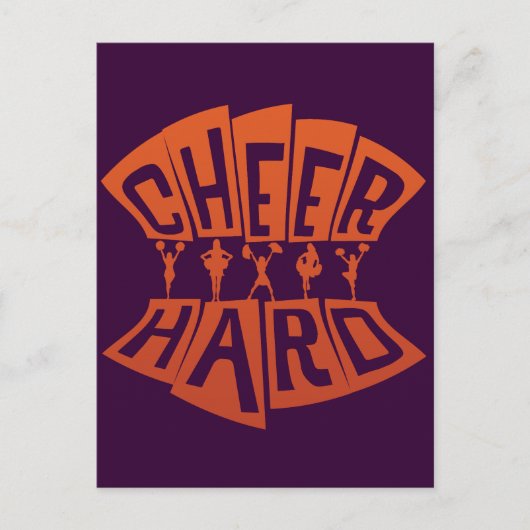 CHEER HARD POSTKARTE (Vorderseite)