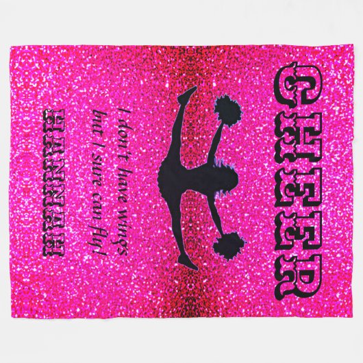 Cheer: "Ich habe keine Flügel, aber ich bin sicher Fleecedecke (Vorderseite (Horizontal))