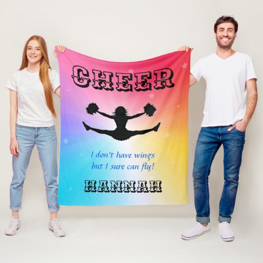 Cheer: "Ich habe keine Flügel, aber ich bin sicher Fleecedecke (Beispiel)