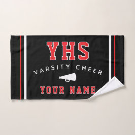 Cheer Icon, Benutzerdefinierter Name & Schule, Ges Handtuch