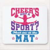 Cheer ist kein Sport Funny Cheerleader Mousepad (Vorne)