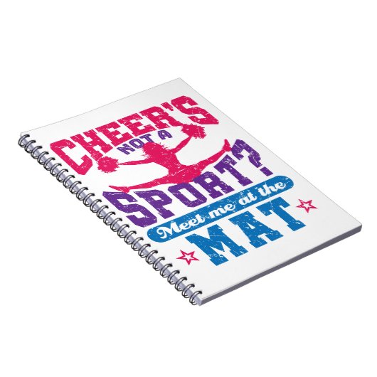 Cheer ist kein Sport Funny Cheerleader Notizblock (Rechte Seite)