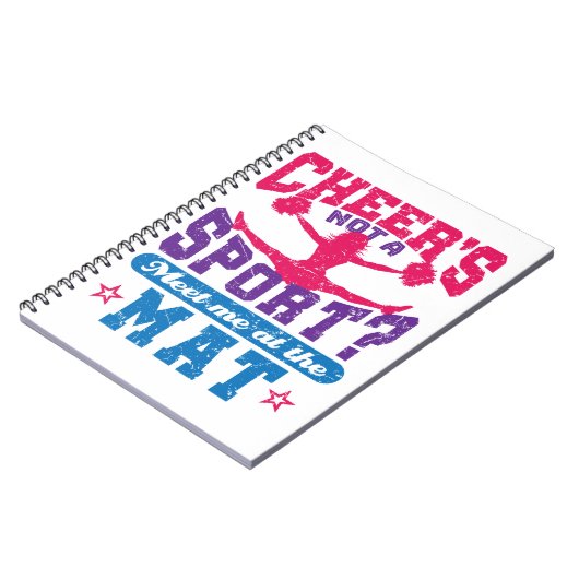 Cheer ist kein Sport Funny Cheerleader Notizblock (Linke Seite)