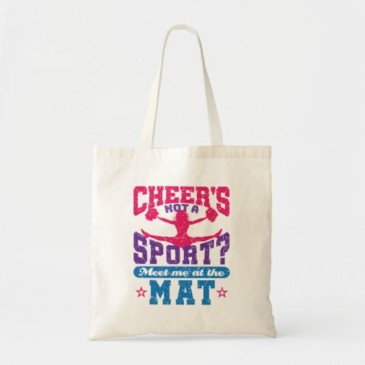 Cheer ist kein Sport Funny Cheerleader Tragetasche (Vorne)