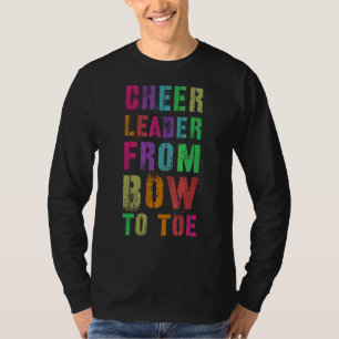 Cheer Leader von Bow zu Tog Cheerleader Team Che T-Shirt