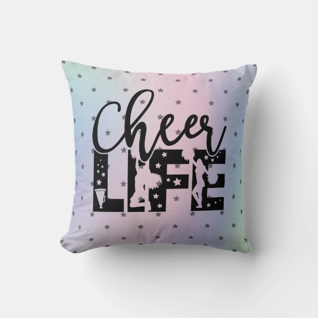 Cheer Life Glamour Cheerleader Star Gradient Kissen (Vorderseite)