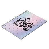 Cheer Life Glamour Cheerleader Star Gradient Notizblock (Linke Seite)