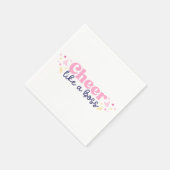 Cheer like a Boss Quote Serviette (Ecke)