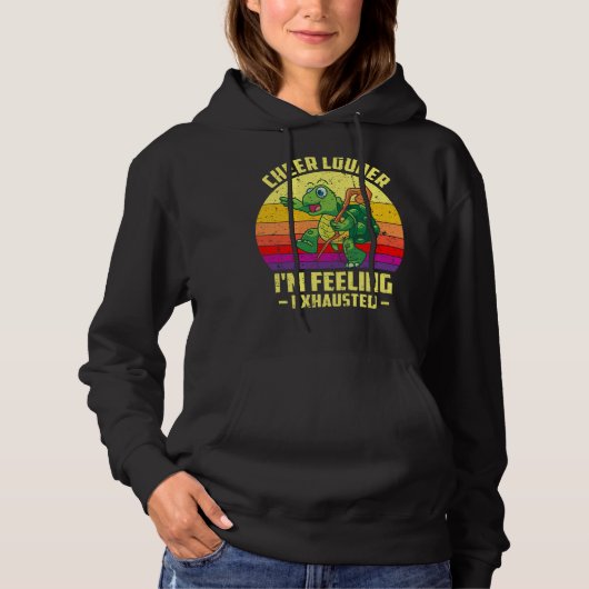 Cheer Louder I'm Feeling Exhausted Triathlon Marat Hoodie (Vorderseite)