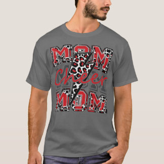 Cheer Mama Blitz Bolt Cheer Leopard Rot T-Shirt