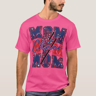 Cheer Mama Blitzschlag Cheer LeopardNavy Rot T-Shirt