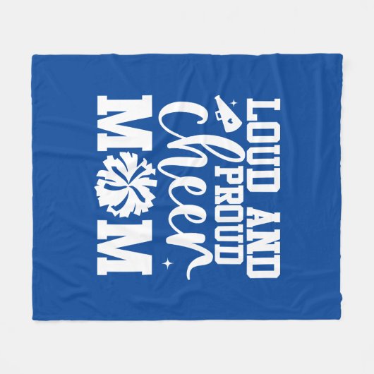 Cheer Mama Fleece Blanket (Vorderseite (Horizontal))