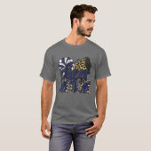Cheer Mama Navy Leopard Cheer Poms T-Shirt (Vorne ganz)