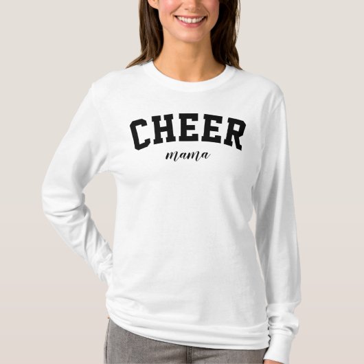 Cheer Mama Niedlich Sports Mama University Uni T-Shirt (Vorderseite)