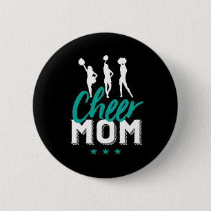 Cheer Mama Proud Mutter Cheerleader Daughter Button