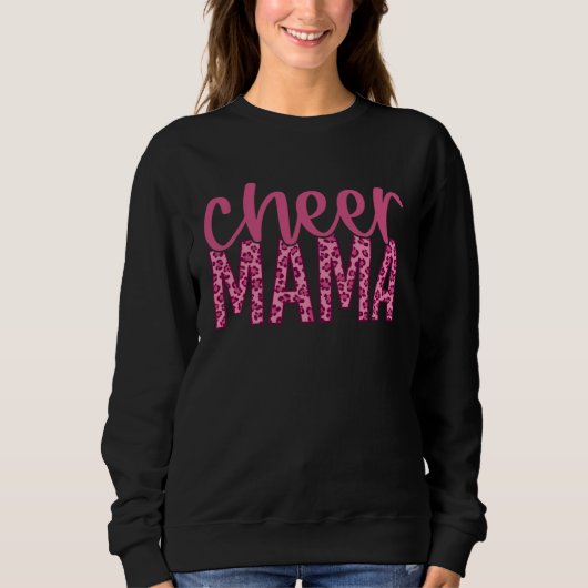Cheer Mama Rosa Leopardenprint Sweatshirt (Vorderseite)
