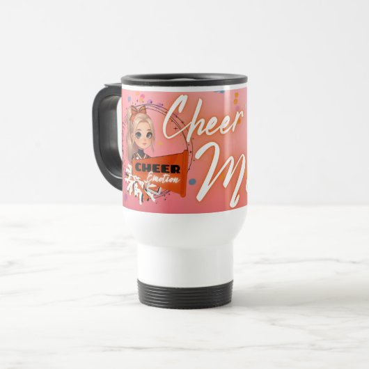 Cheer Mama Travel Mug Reisebecher (Vorderseite Links)
