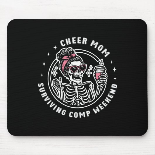 Cheer-Mama überlebt Wettkampf-Wochenende Cheerlead Mousepad (Vorne)