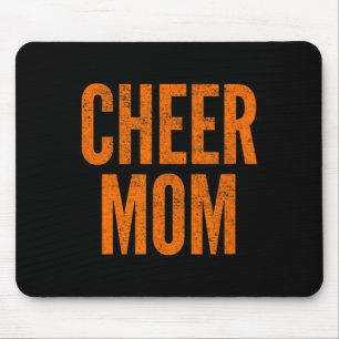 Cheer Mom Cheerleading Matching Eltern Orange Mousepad