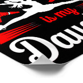 Cheer Mom Dad My Favorite Cheerleader Is My Daught Poster (Ecke)