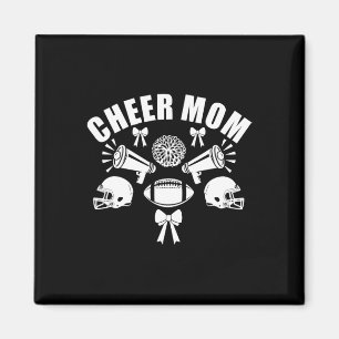 Cheer Mom Fuß Megaphon Bogen Design Magnet