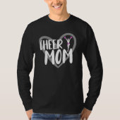 Cheer Mom Heart Cheerleading Cheerleader 1 T-Shirt (Vorderseite)