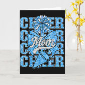 Cheer Mom Mama Bogen Srt Cheerleading Team Blau Ch Karte (Gelbe Blume)