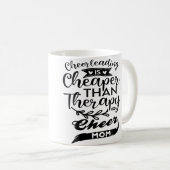 Cheer Mother Mama Parents Cheerleading Mom Kaffeetasse (VorderseiteRechts)