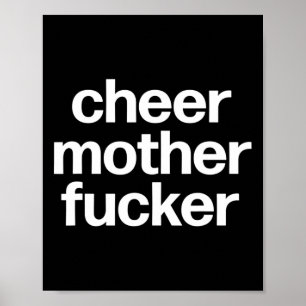 Cheer Mutter Er Lustiger Cheerleading-Wettbewerb Poster