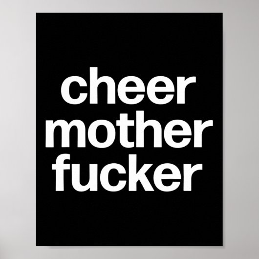 Cheer Mutter Er Lustiger Cheerleading-Wettbewerb Poster (Vorne)