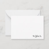 Cheer Notecard #5 ( Red Schwarz-weiß) Mitteilungskarte (Rückseite)