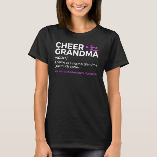 Cheer Oma Definition Großtochter F T-Shirt (Vorderseite)