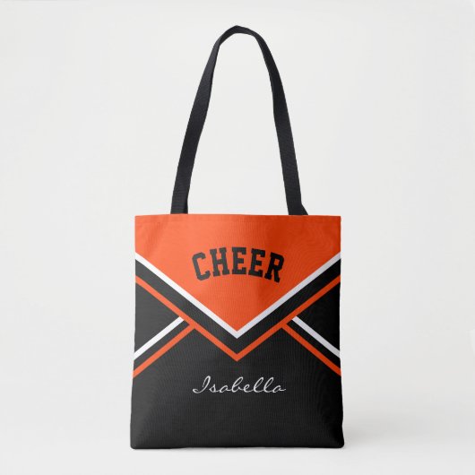 Cheer Orange Cheerleader Outfit Tasche (Vorderseite)