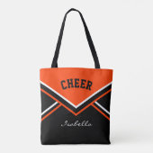 Cheer Orange Cheerleader Outfit Tasche (Rückseite)