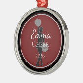 Cheer Ornament Cheerleader Aus Metall (Links)