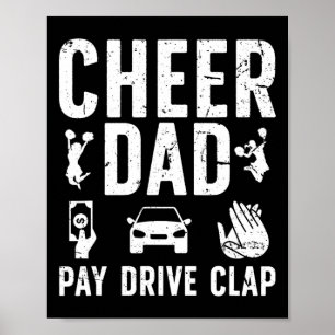 Cheer Papa Pay Drive Klatschen Papa Eines Cheerlea Poster