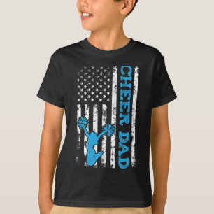 Cheer Papa USA Amerikanische Flagge Cheerleader Pa T-Shirt