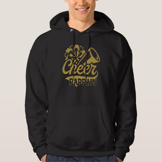 Cheer Pappaw Biggest Fan Cheerleader Father's Day Hoodie (Vorderseite)