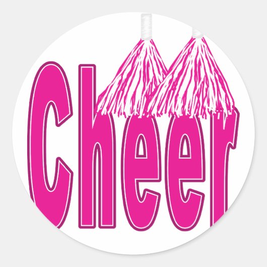 Cheer Pink Stickers (Vorderseite)