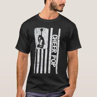 Cheer Pop eines Cheerleader Pop US Flag Cheerleadi T-Shirt