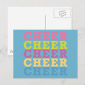 Cheer Postkarte (Vorne/Hinten)