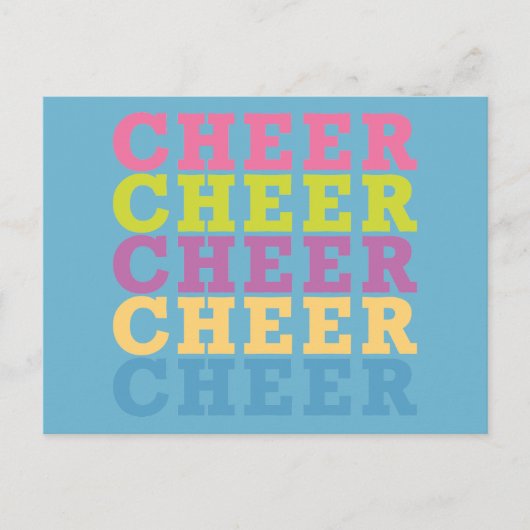 Cheer Postkarte (Vorderseite)