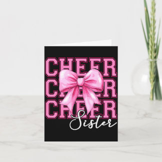 Cheer Schwester Cheerleader Kokette Bogen Schweste Karte