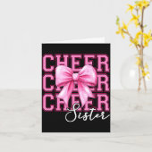 Cheer Schwester Cheerleader Kokette Bogen Schweste Karte (Gelbe Blume)