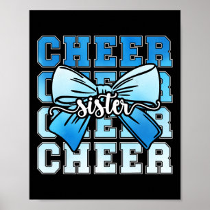Cheer-Schwester Kokette Schwester einer Cheerleade Poster