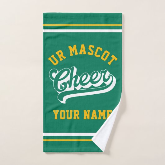 Cheer Script, Custom Name, Cheer Team Personalized Handtuch (Handtuch)