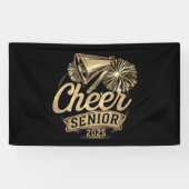 Cheer Senior 2025 Cheerleader Abschluss Class of Banner (Horizontal)