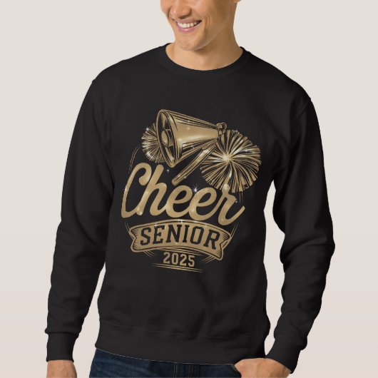 Cheer Senior 2025 Cheerleader Abschluss Class of Sweatshirt (Vorderseite)
