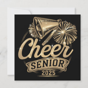 Cheer Senior 2025 Cheerleader Absolventenklasse Vo Einladung